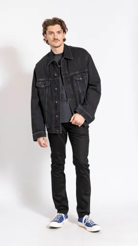 ACNE STUDIOS BLACK LOOSE DENIM JACKET