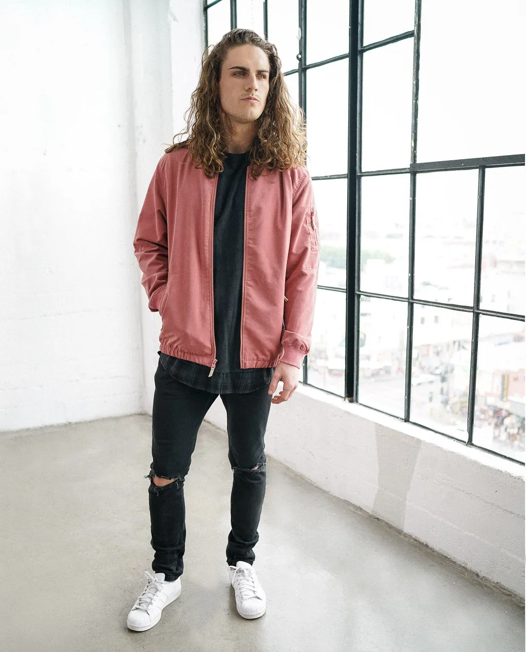 Astrneme Badlands Bomber Jacket Senegal Rose