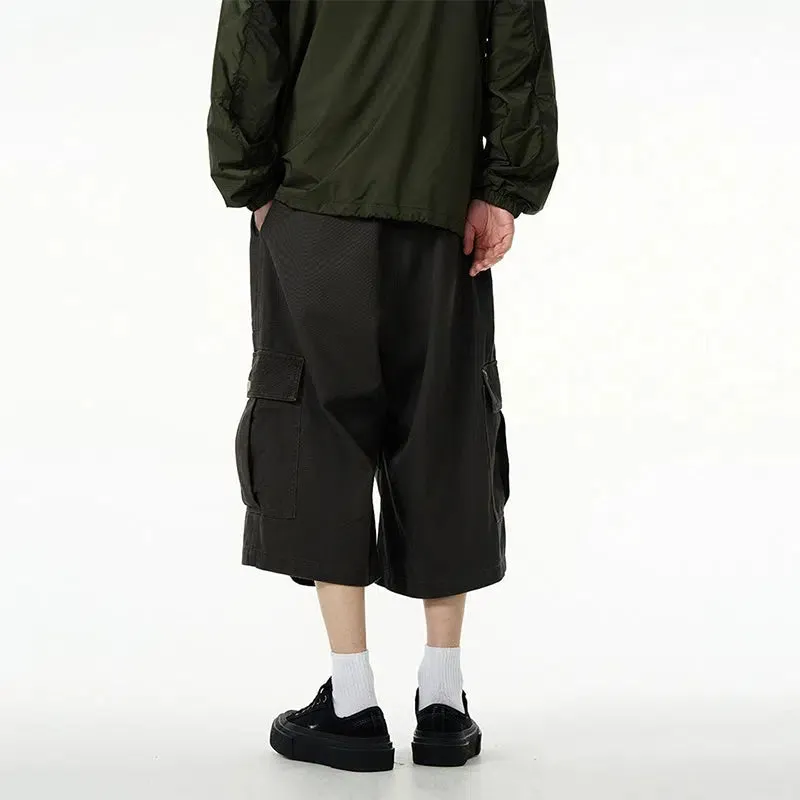 Baggy Cropped Cargo Pants