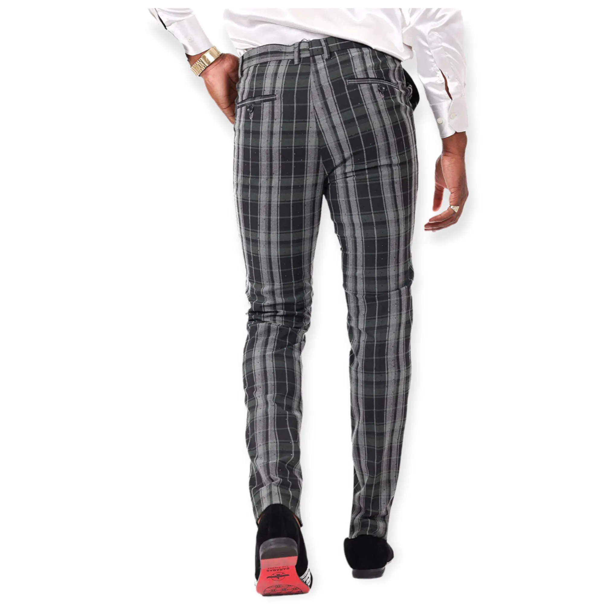 BARABAS: Dinpro Plaid Chino Pant CP193