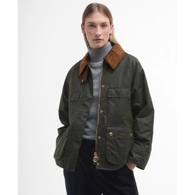 Barbour Ruth Ladies Wax Jacket - Archive Olive/Ancient Tartan