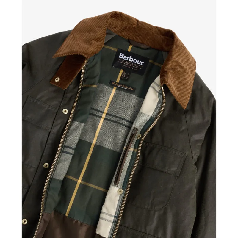 Barbour Ruth Ladies Wax Jacket - Archive Olive/Ancient Tartan