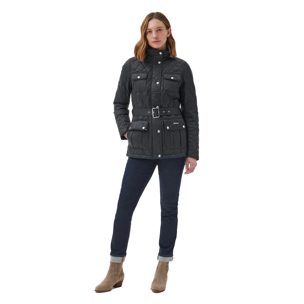 Barbour Women's Belted Country Utility Quilted Jacket