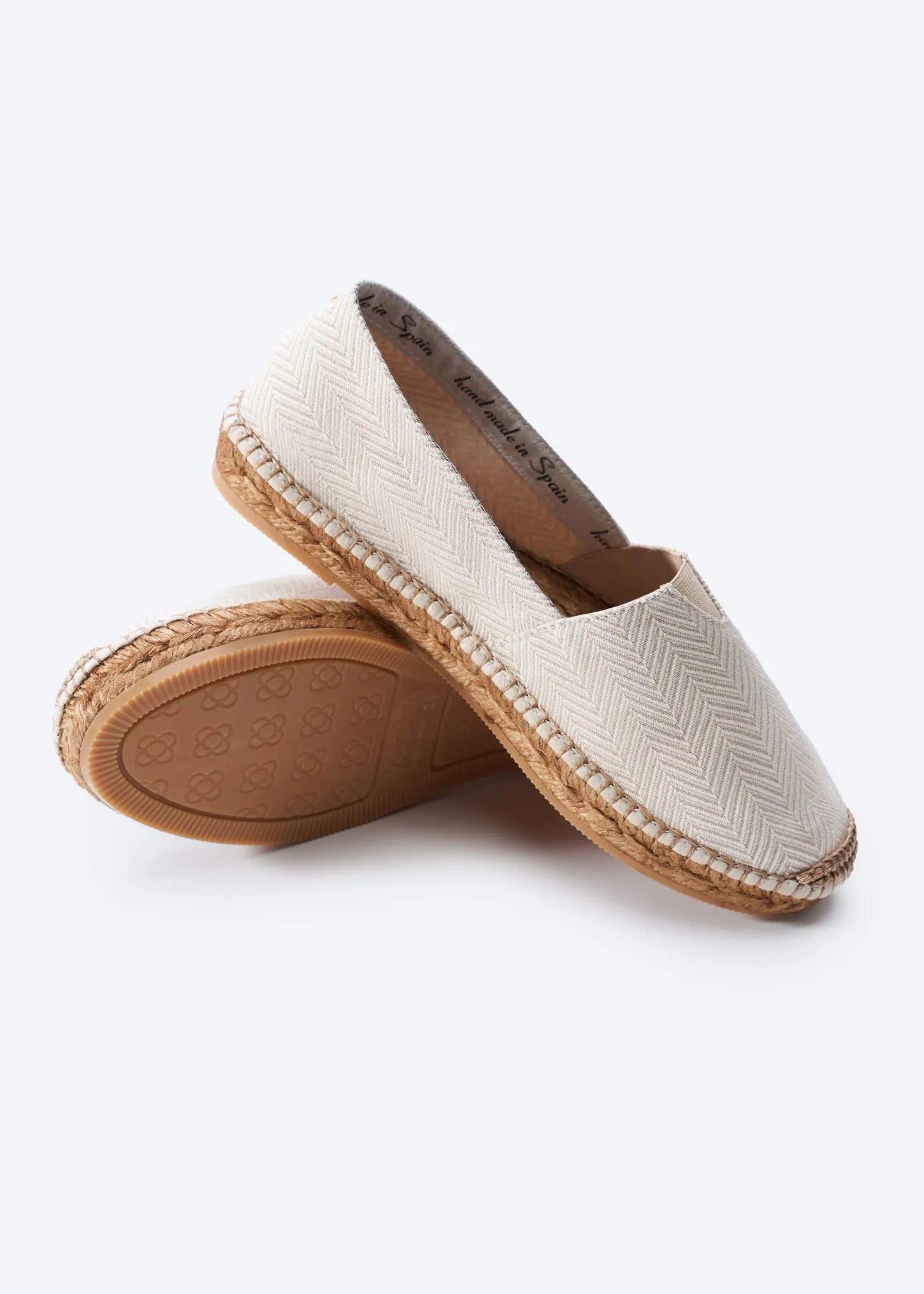 Barceloneta Herringbone Recycled PES Espadrille Flats