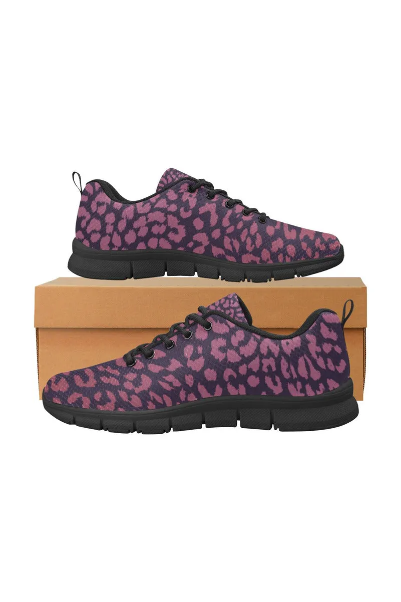 Berry Leopard Women's Breathable Running Shoes