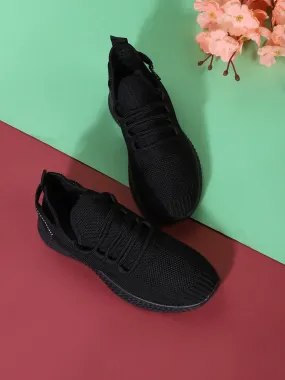 Black Mesh Slip-On Sneakers (TC-RS3436-BLK)