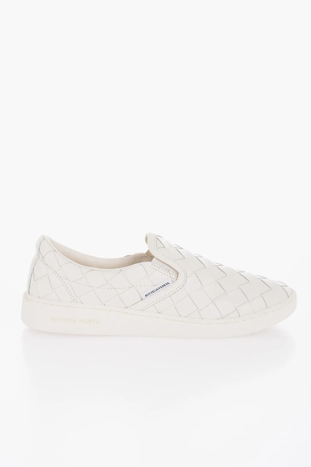 Bottega Veneta Braided Leather Slip On Sneakers