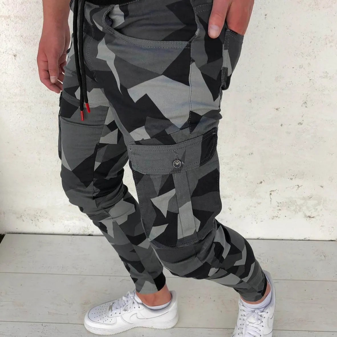 Camo Cargo Jogger Pants for Men