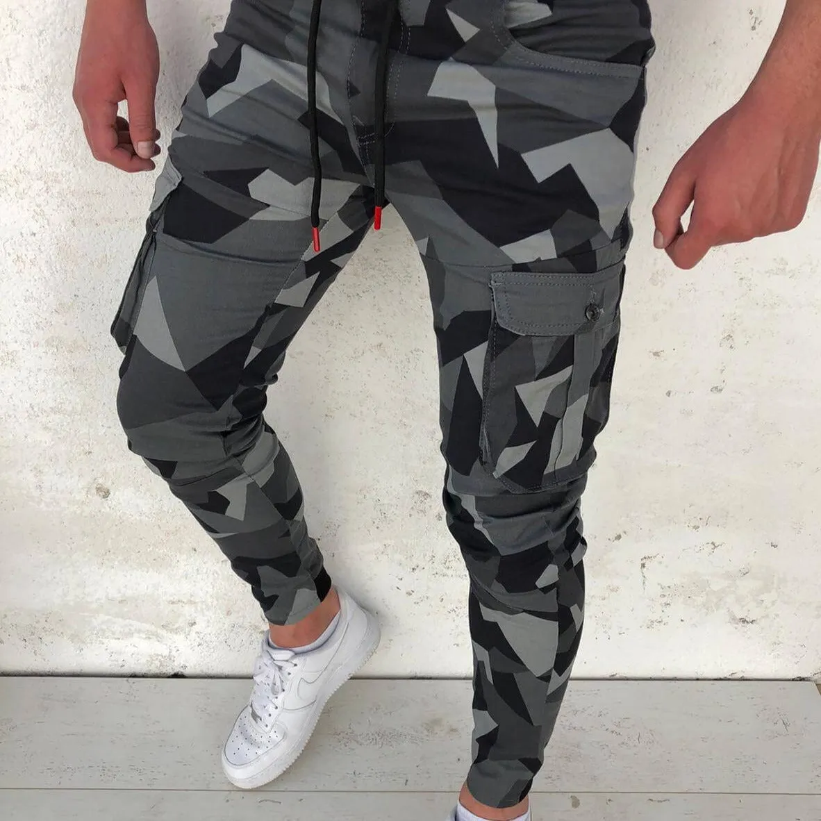 Camo Cargo Jogger Pants for Men