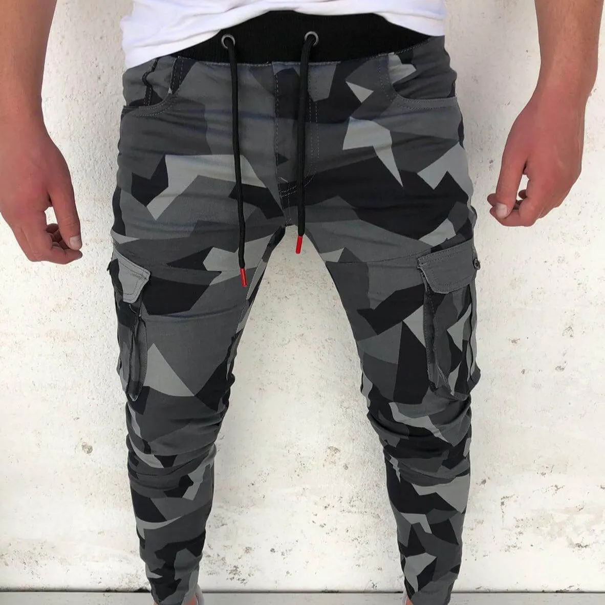 Camo Cargo Jogger Pants for Men