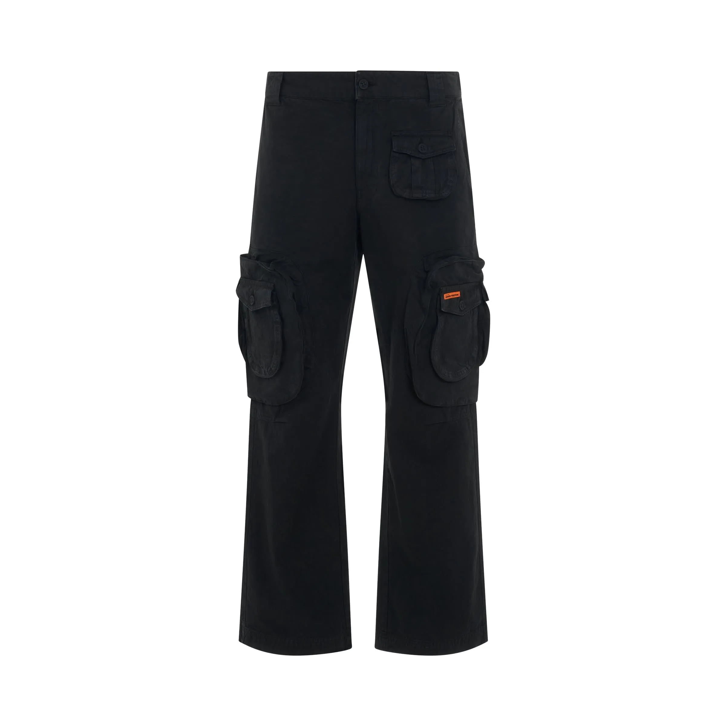 Canvas Cargo Pants in Black