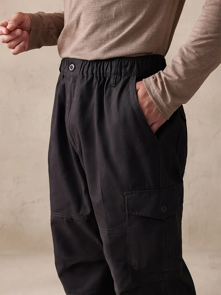 Casual 100% Cotton Multi Pockets Pants