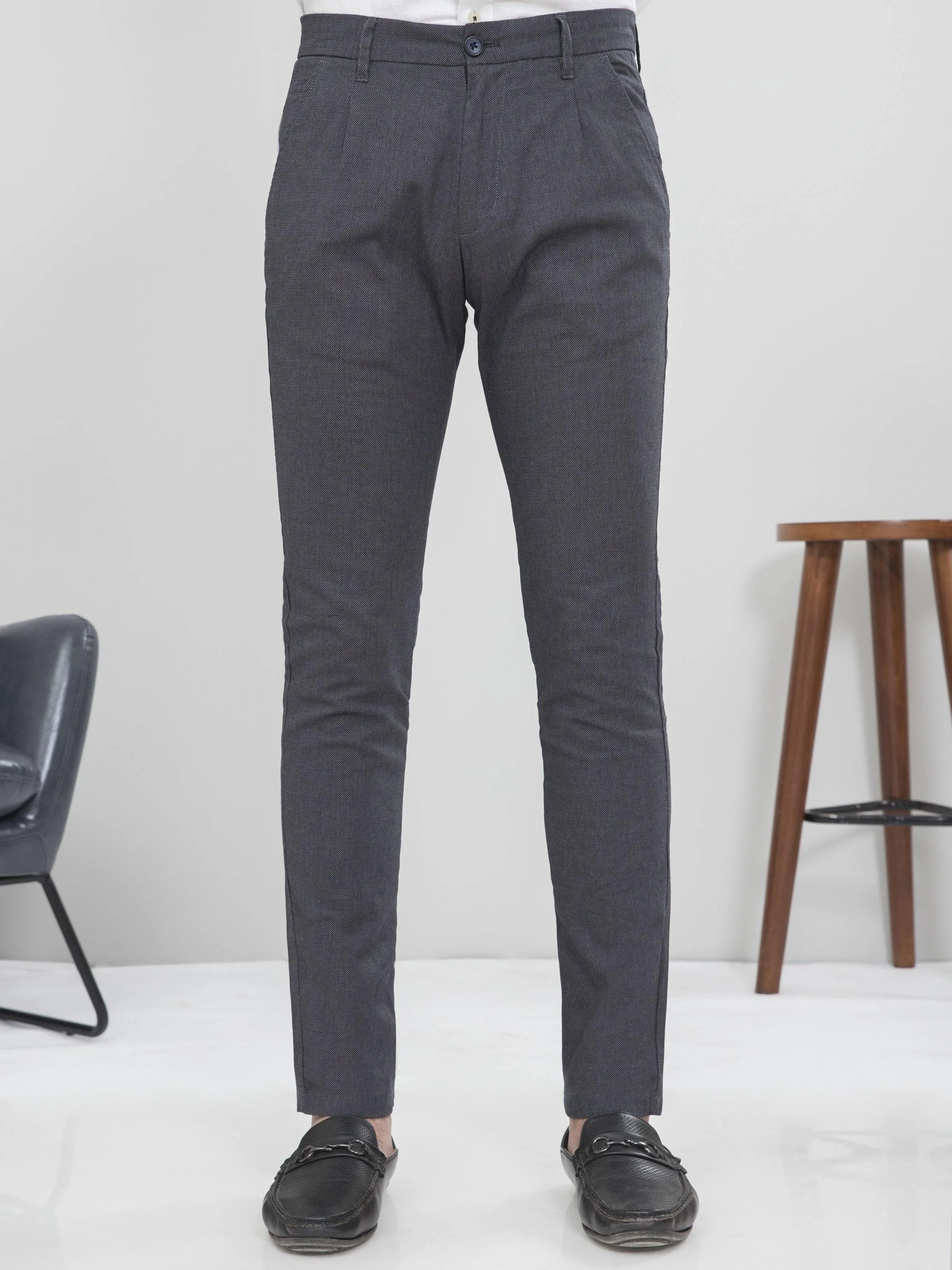 CASUAL PANT SLIM FIT BLUE BLACK