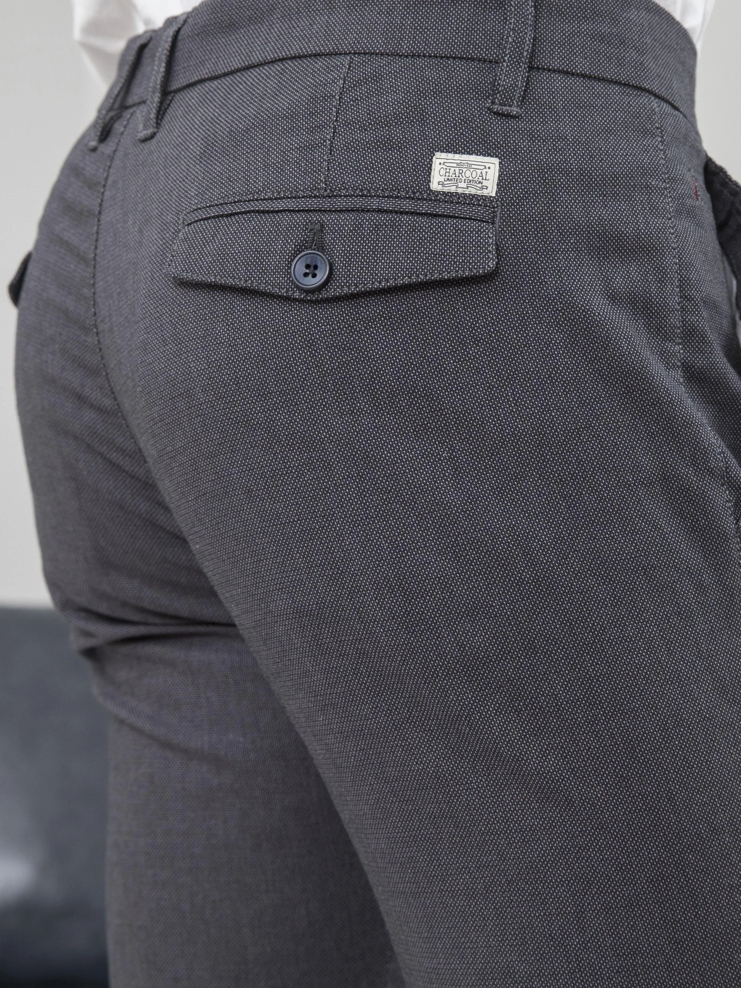 CASUAL PANT SLIM FIT BLUE BLACK