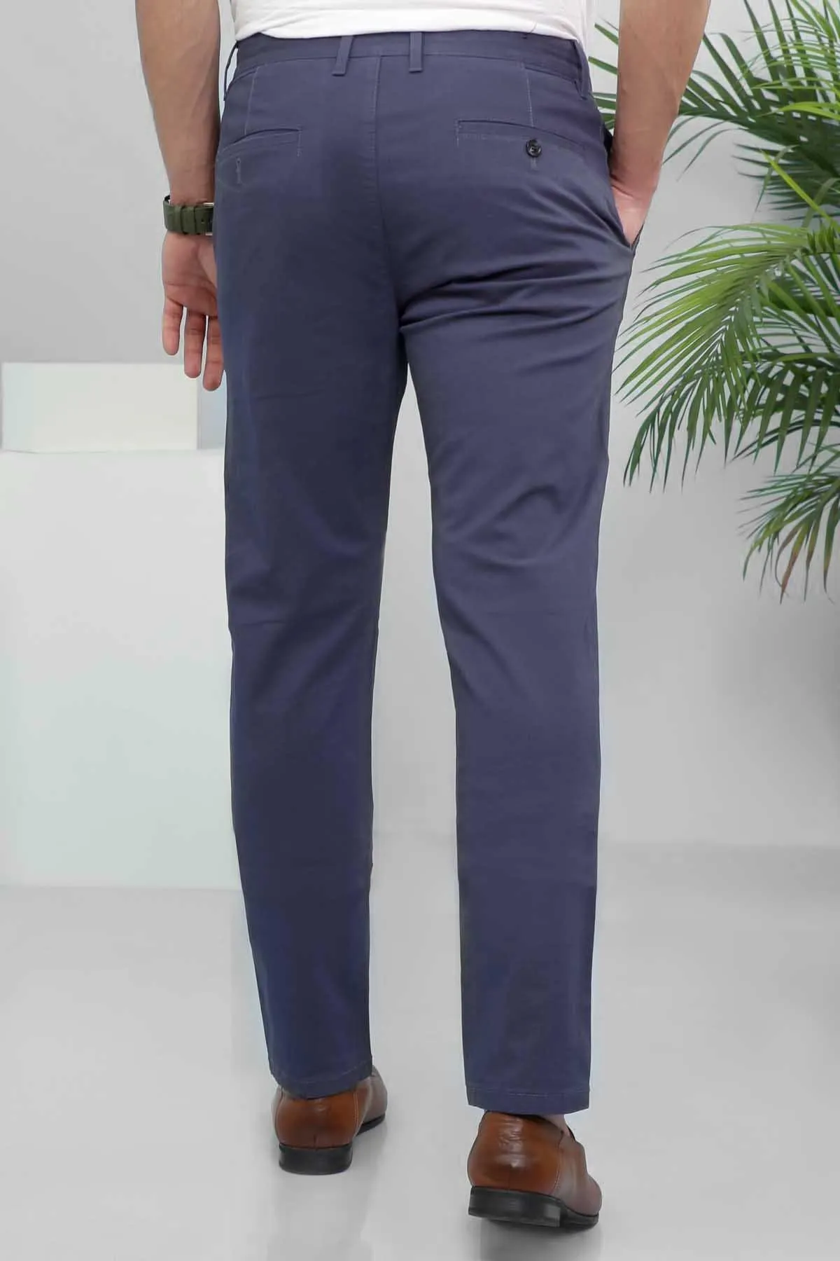 CASUAL PANT SLIM FIT NAVY BLUE