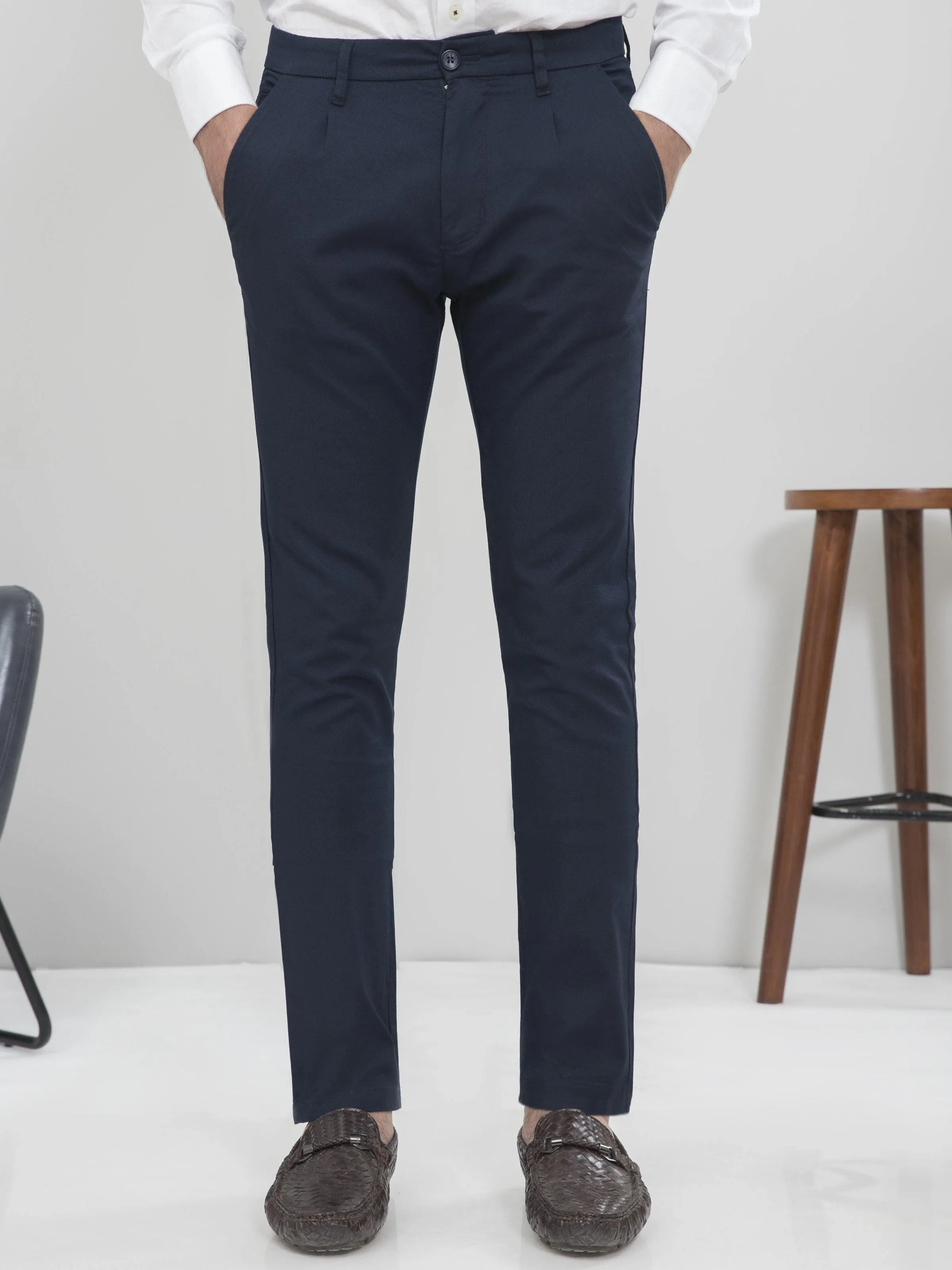 CASUAL PANT SLIM FIT NAVY