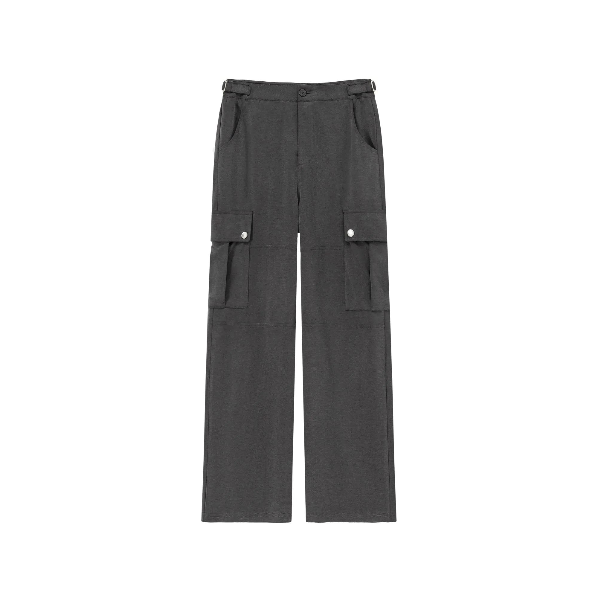 Casual Pockets Wide Cargo Pants