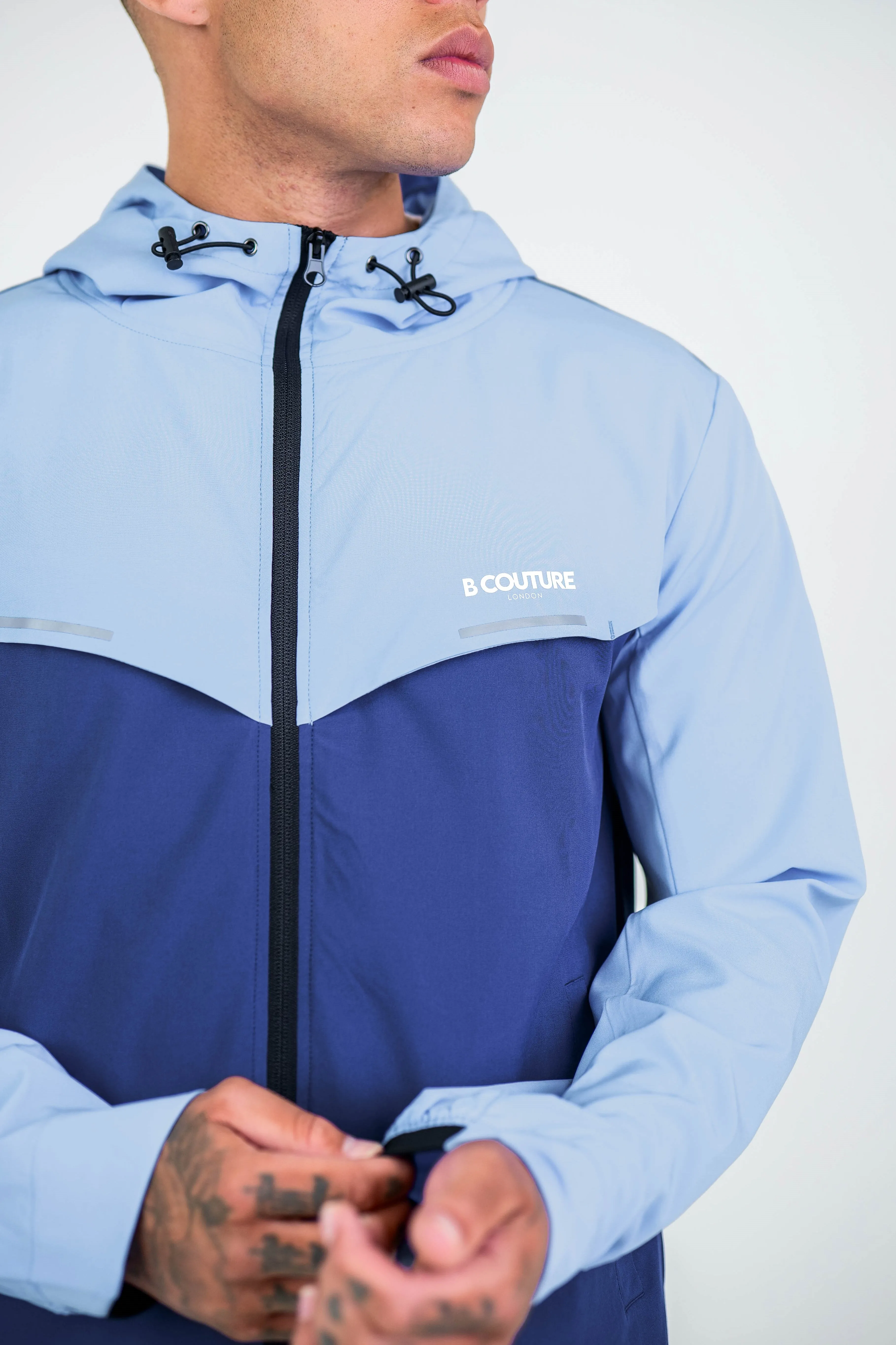 Chepstow Tech Windbreaker Jacket - Blue