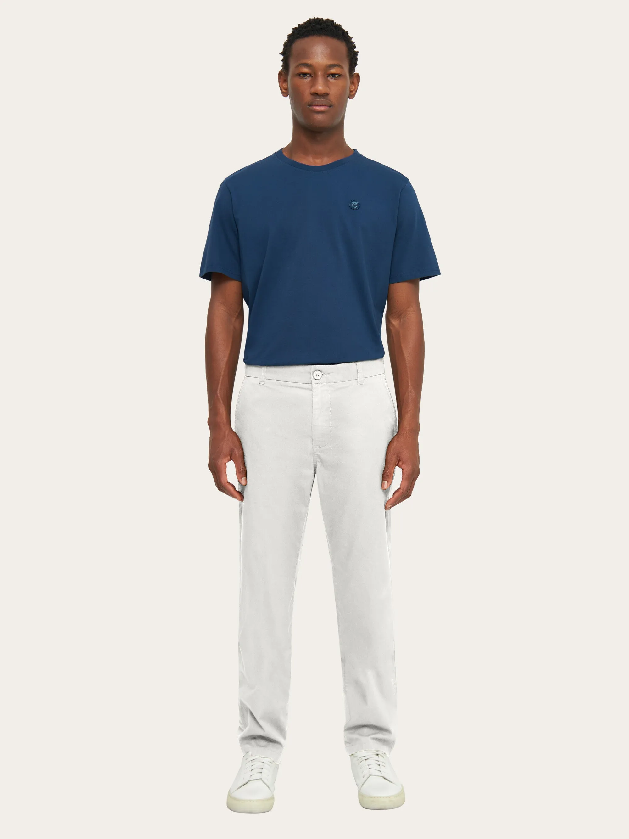 CHUCK regular chino poplin pant - Snow White