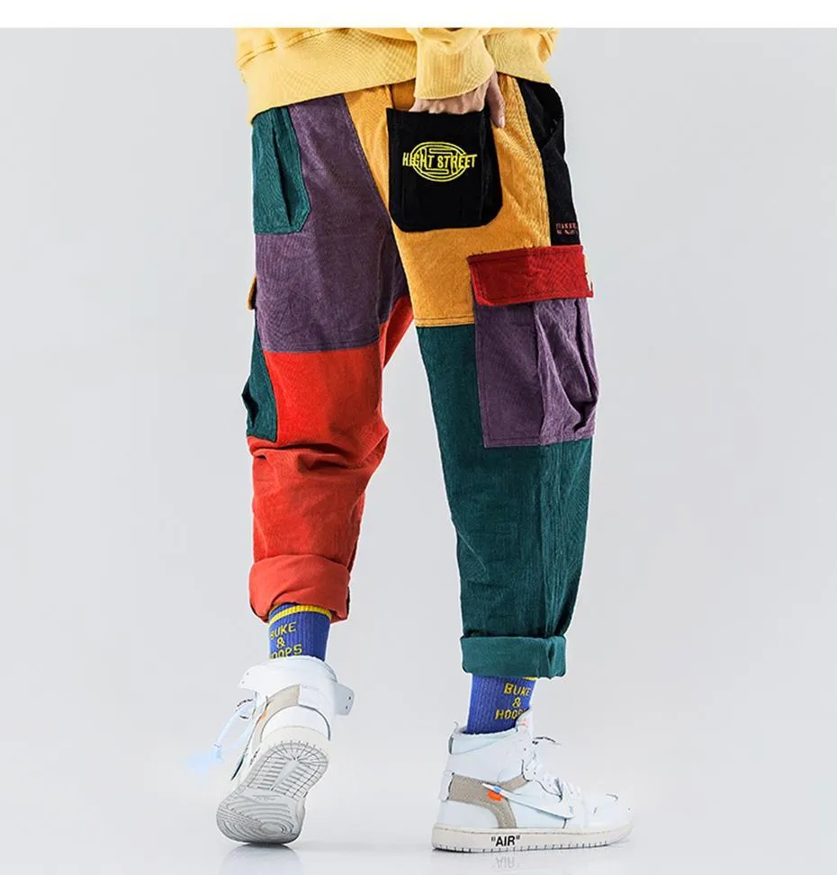 Color-Block Cargo Joggers