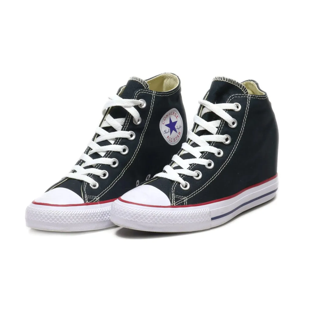 Converse Chuck Taylor All Star Wedge Shoes Canvas Black Colour For Women