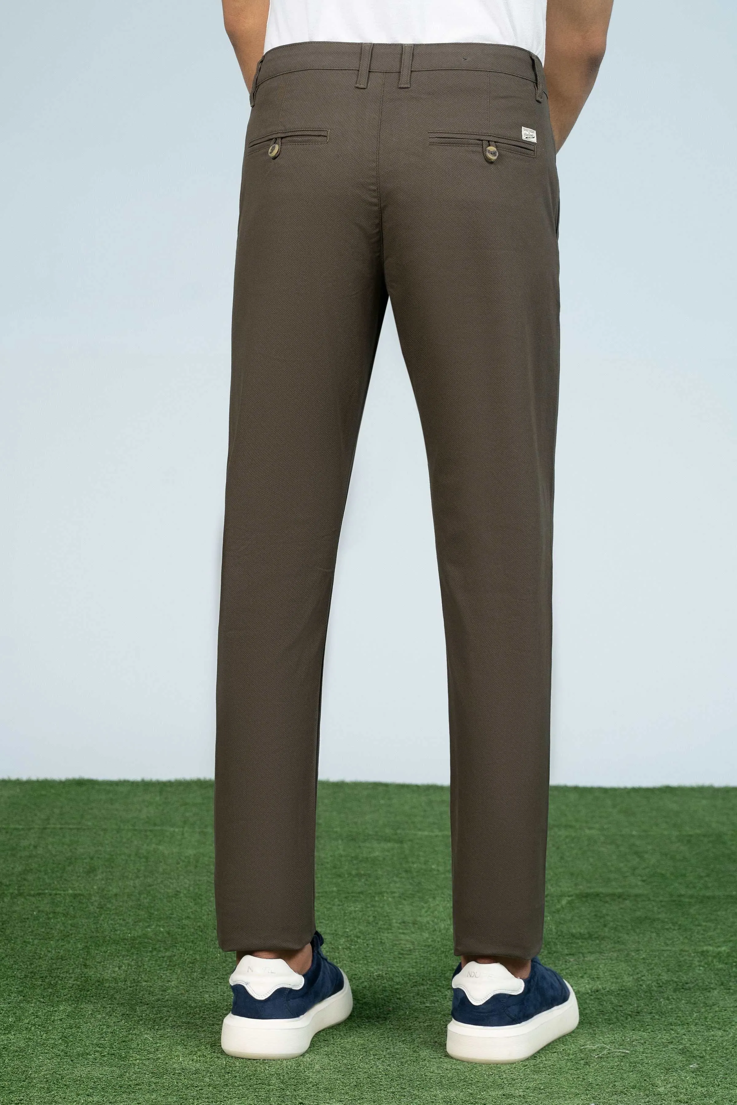 CROSS POCKET PRINTED PANT OLIVE