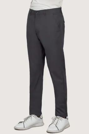 CROSS POCKET PRINTED SLIMFIT PANT DARK GREY