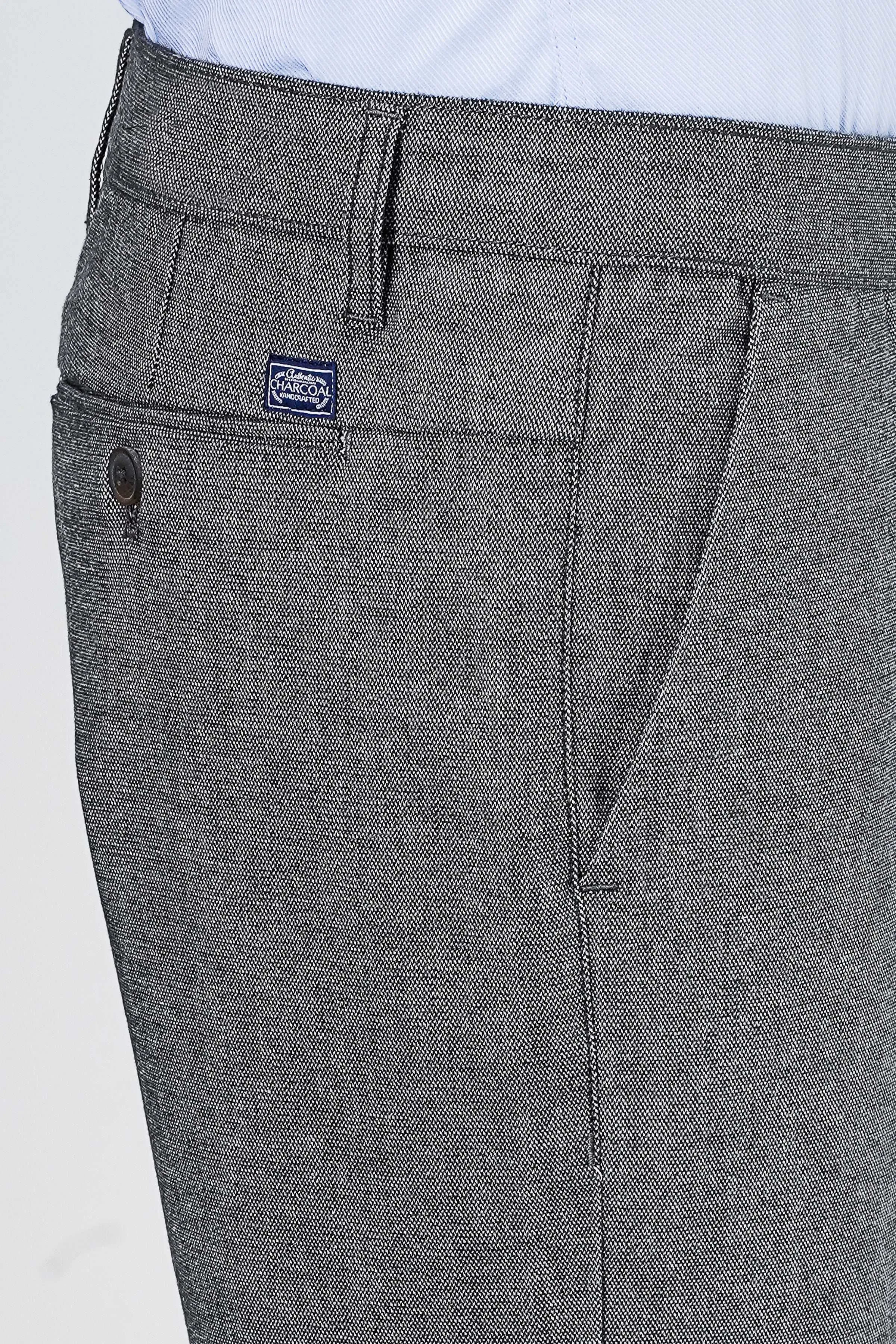 CROSS POCKET TEXTURED PANT GREY