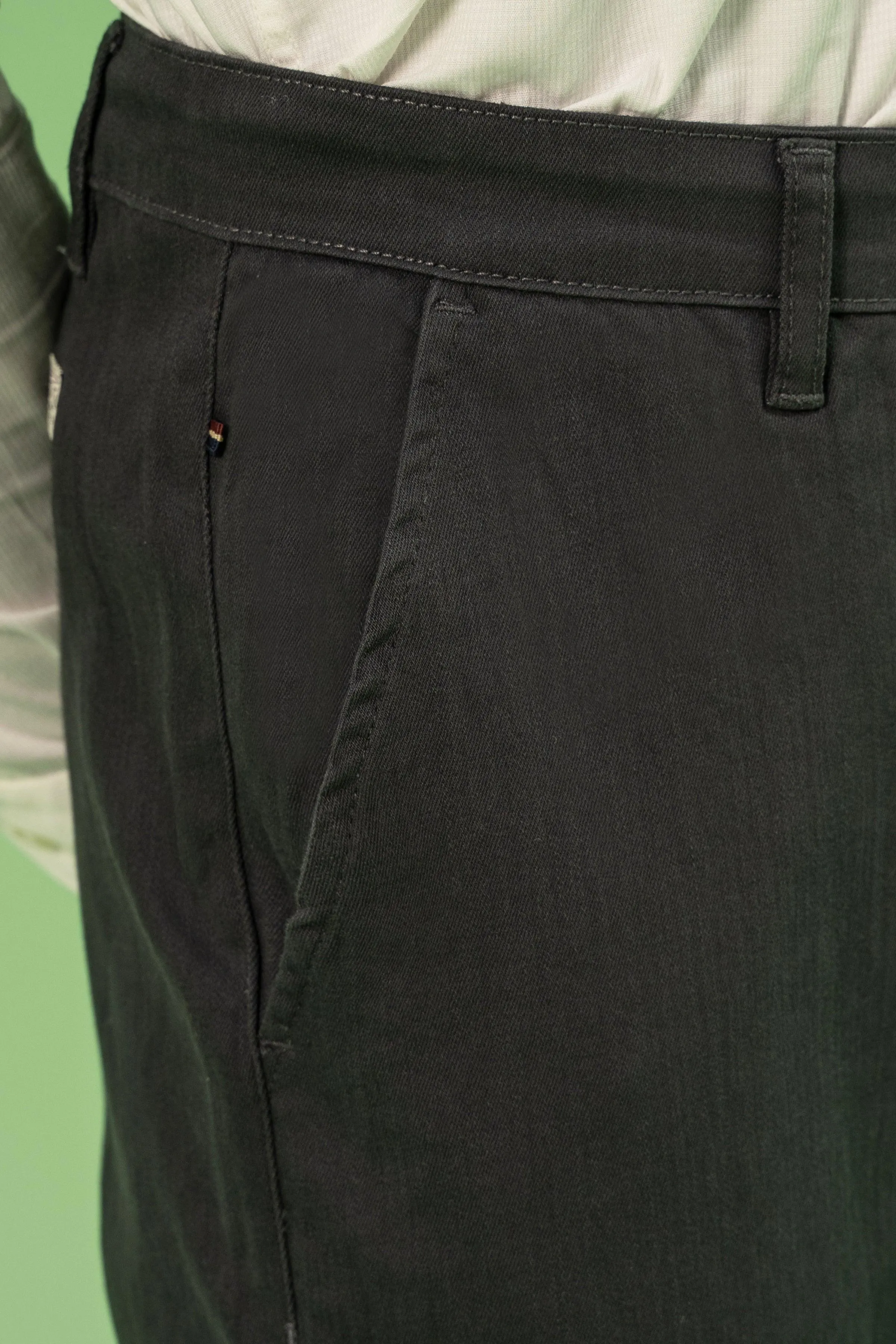 CROSS POCKET TWILL SLIMFIT PANT CHARCOAL