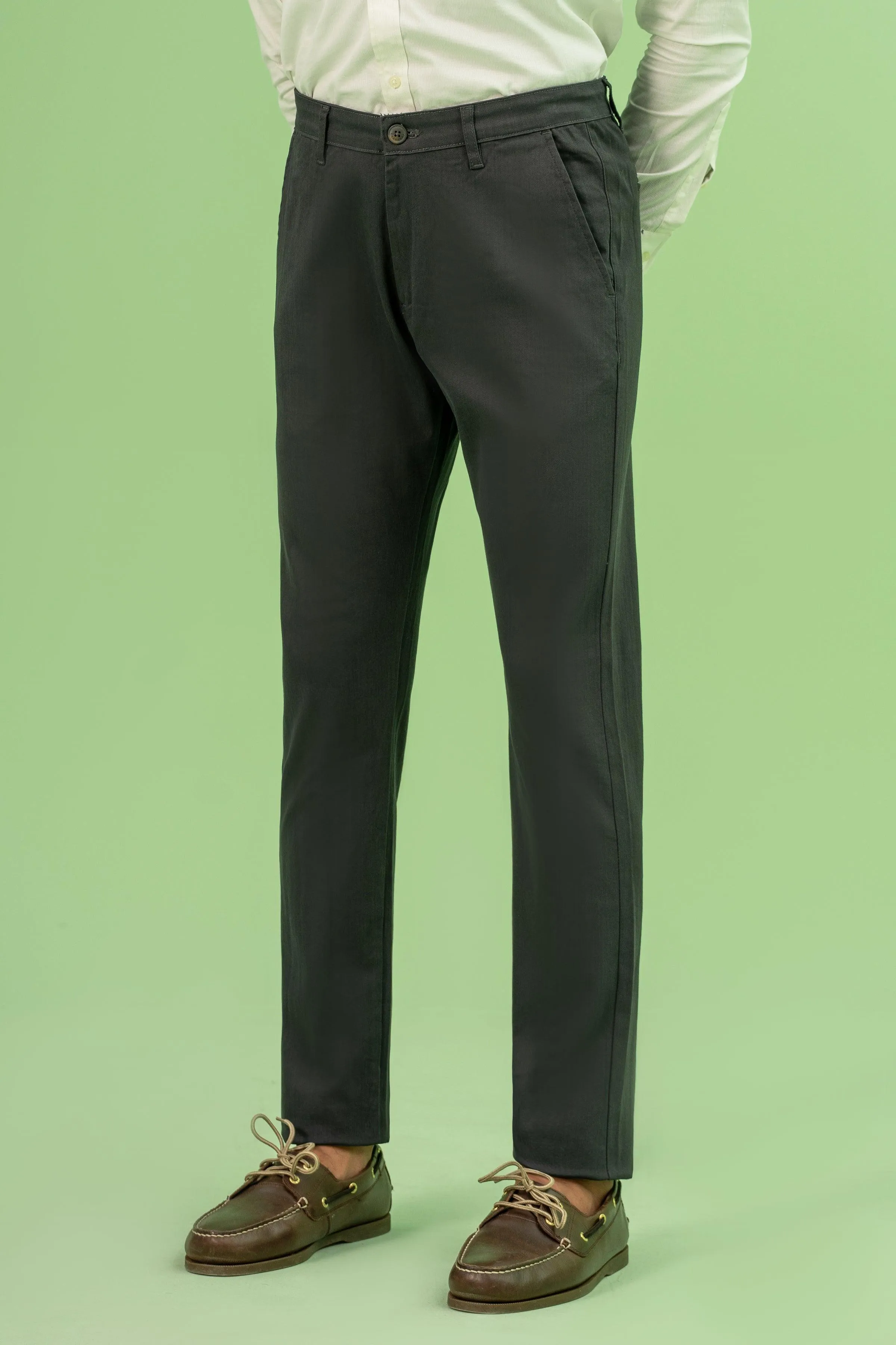 CROSS POCKET TWILL SLIMFIT PANT CHARCOAL