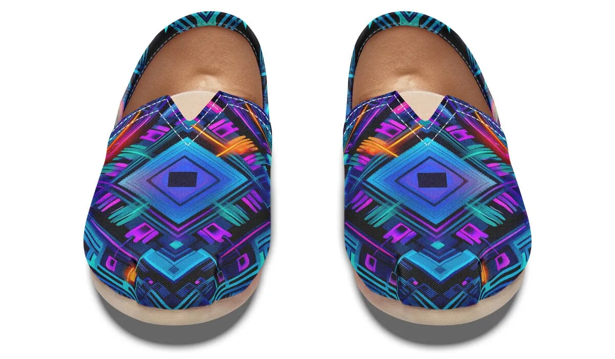 Cyan Convergence Casual Slip on Shoes