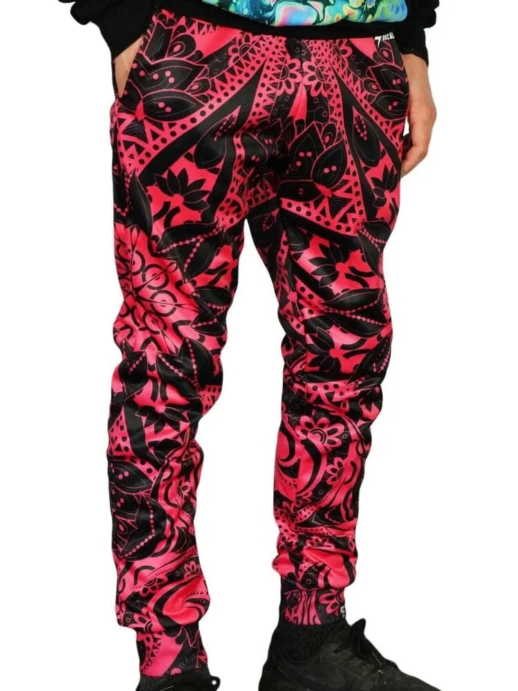 Electro Pink Mandala Unisex Joggers