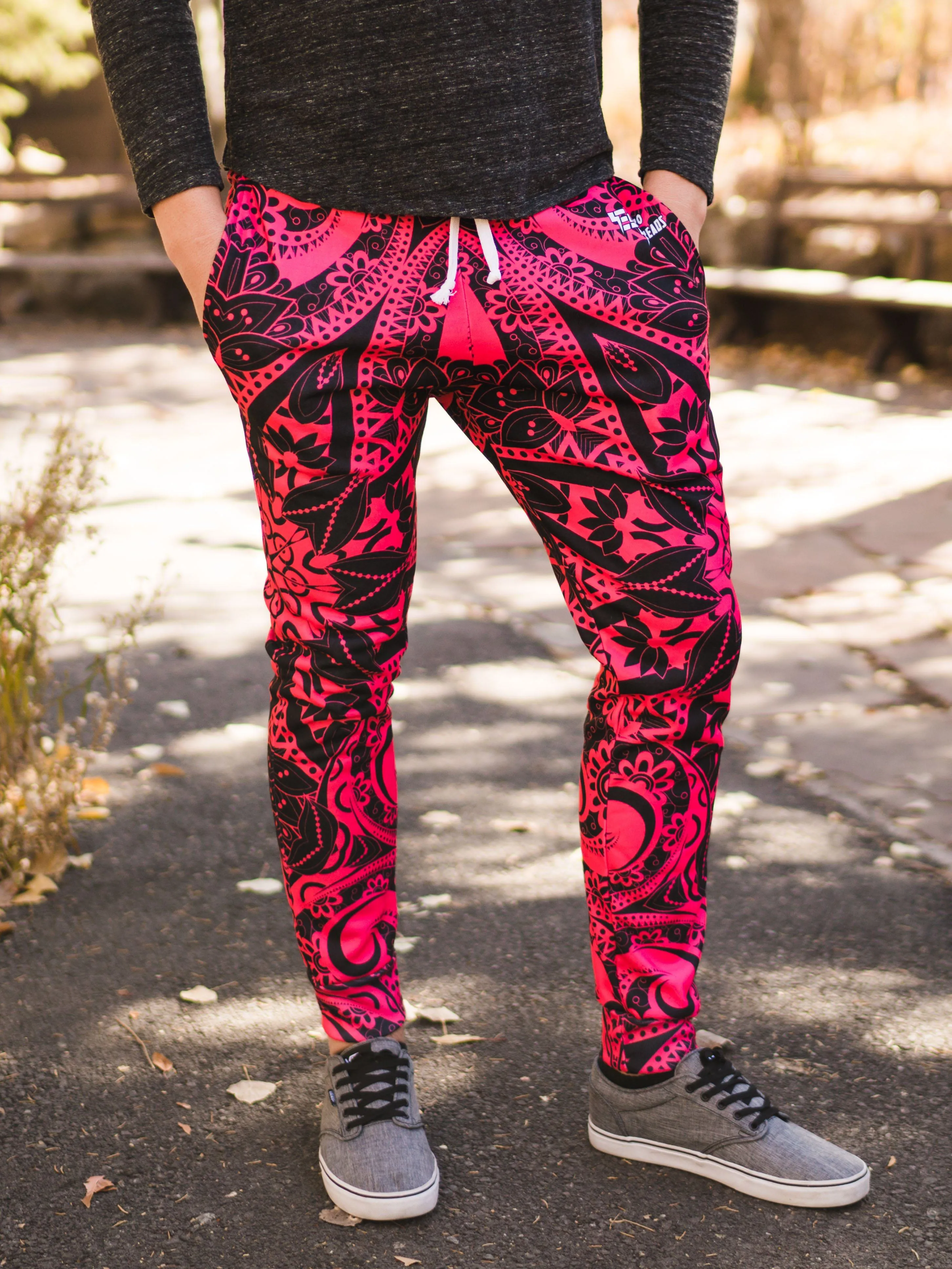 Electro Pink Mandala Unisex Joggers