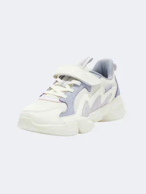 Erke Casual Little-Girls Running Shoes White/Purple