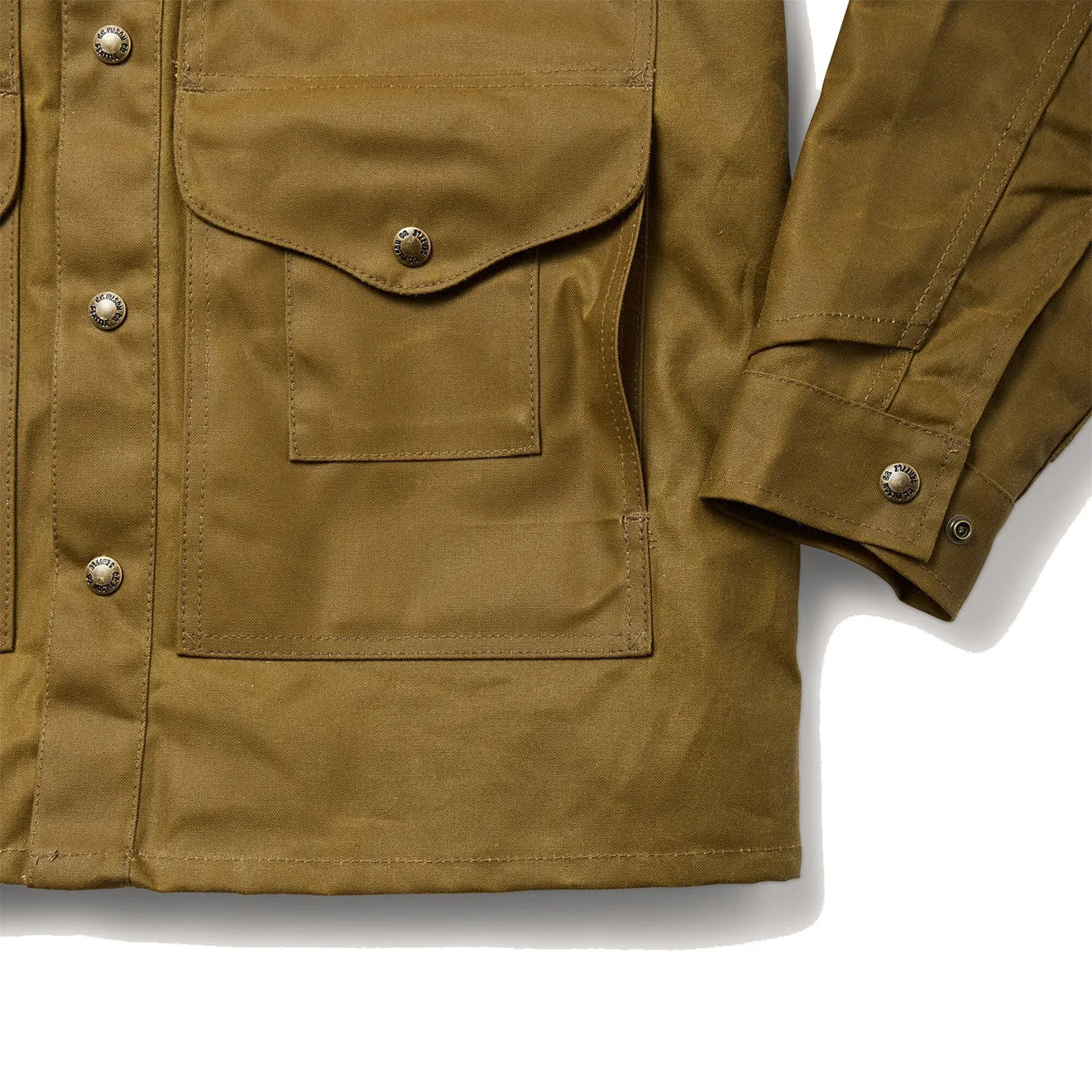 Filson Lined Tin Cruiser Jacket Dark Tan