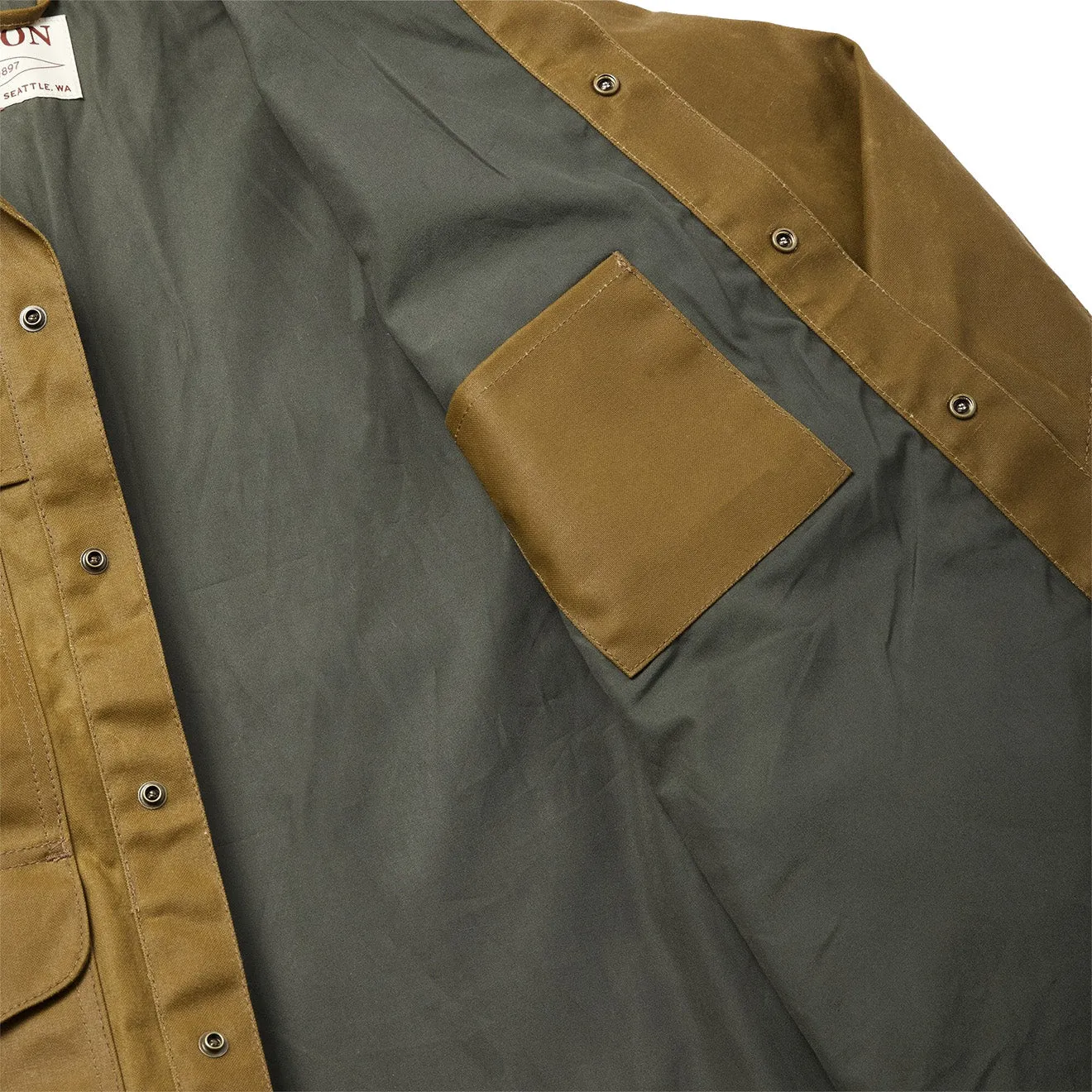 Filson Lined Tin Cruiser Jacket Dark Tan