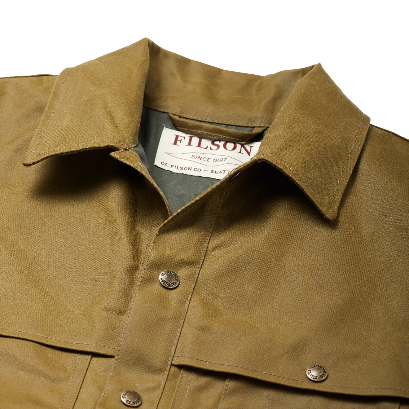 Filson Lined Tin Cruiser Jacket Dark Tan