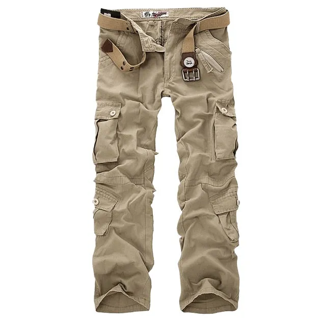 High Quality Men'S Pants Casual Multi Pocket Military Trousers For Men