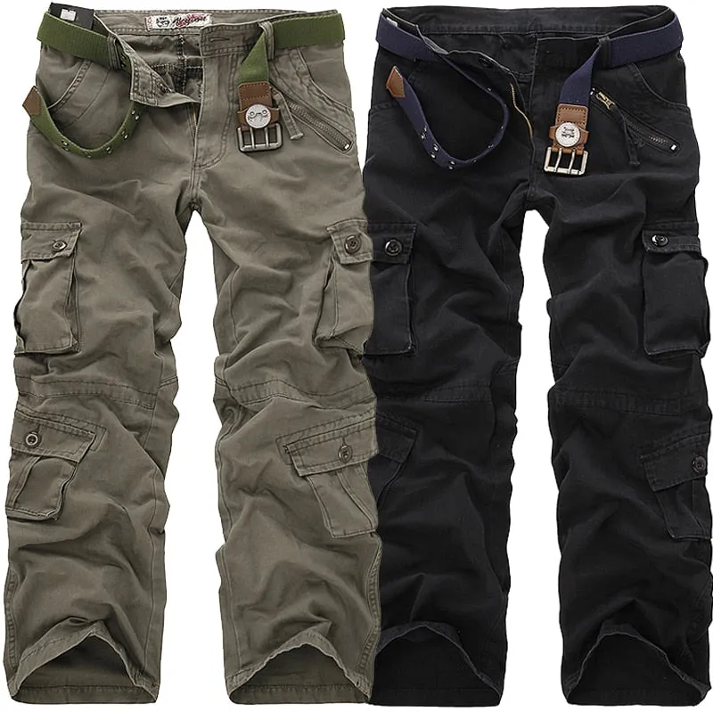 High Quality Men'S Pants Casual Multi Pocket Military Trousers For Men