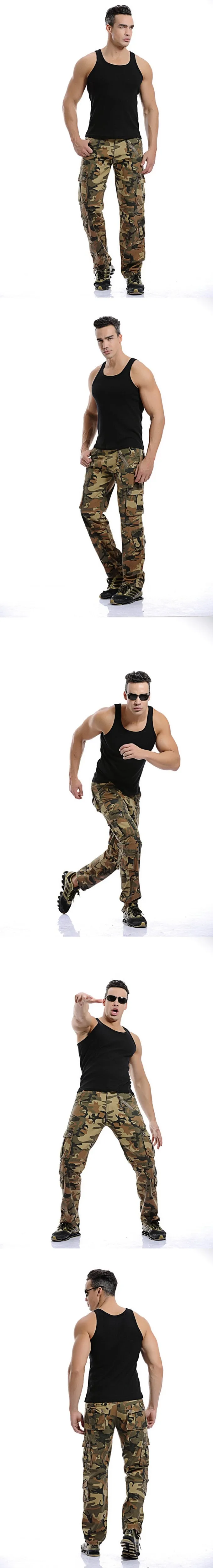 High Quality Men'S Pants Casual Multi Pocket Military Trousers For Men