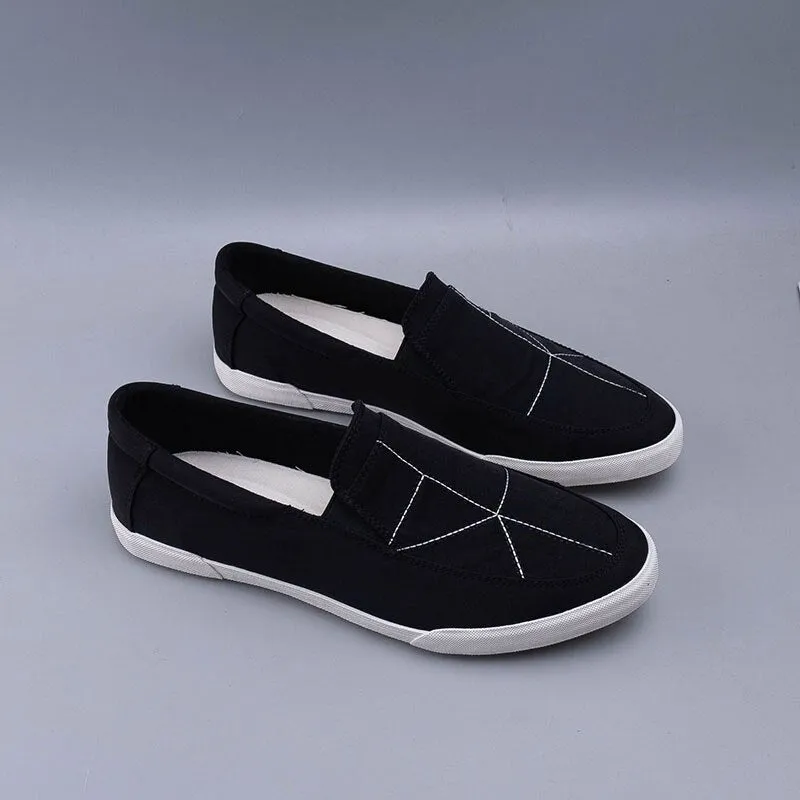 Hnzxzm New Fashion Spring Autumn Shoes Men Loafers Flat Brand Male Footwear Soft Comfortable Mens Casual Shoes Grey Black A4765