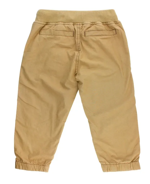 Khaki Chino Jogger Pants