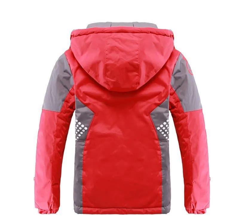 Kids Outerwear Waterproof Cotton-Padded Jackets For Unisex