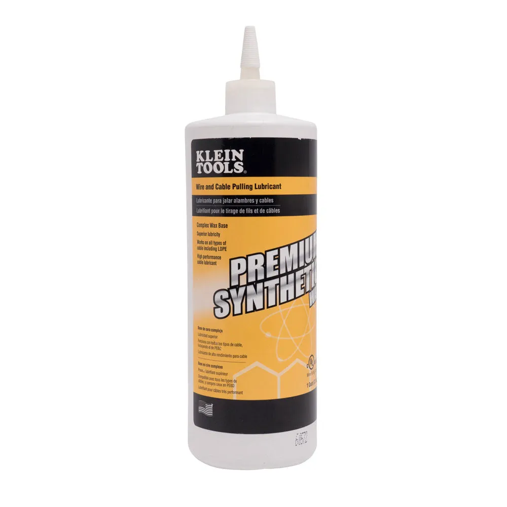 Klein Tools 51010 Premium Synthetic Wax Cable Pulling Lube 1-Quart