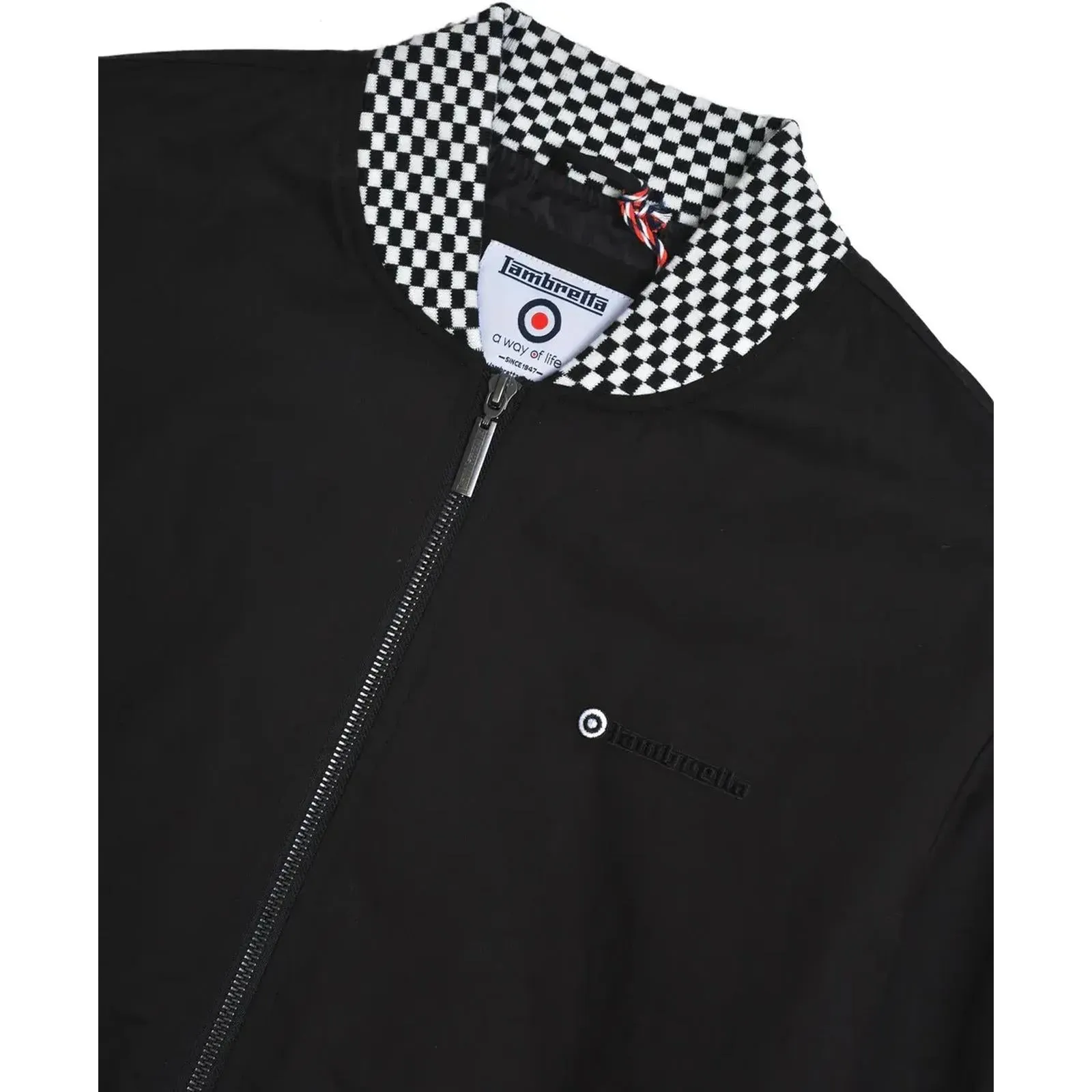 Lambretta Mens Two Tone Check Bomber Jacket