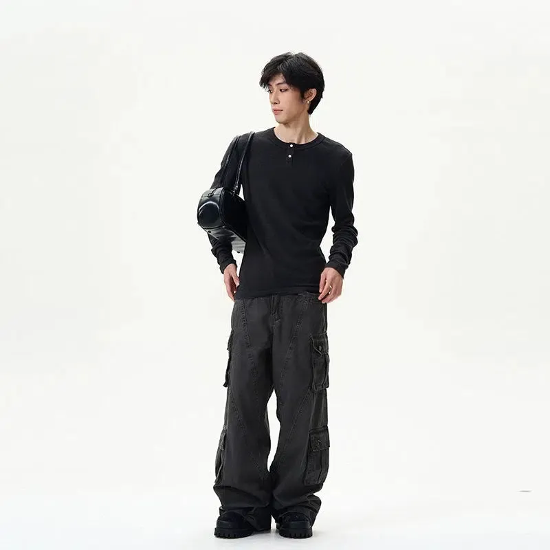 Large Pockets Baggy Cargo Pants