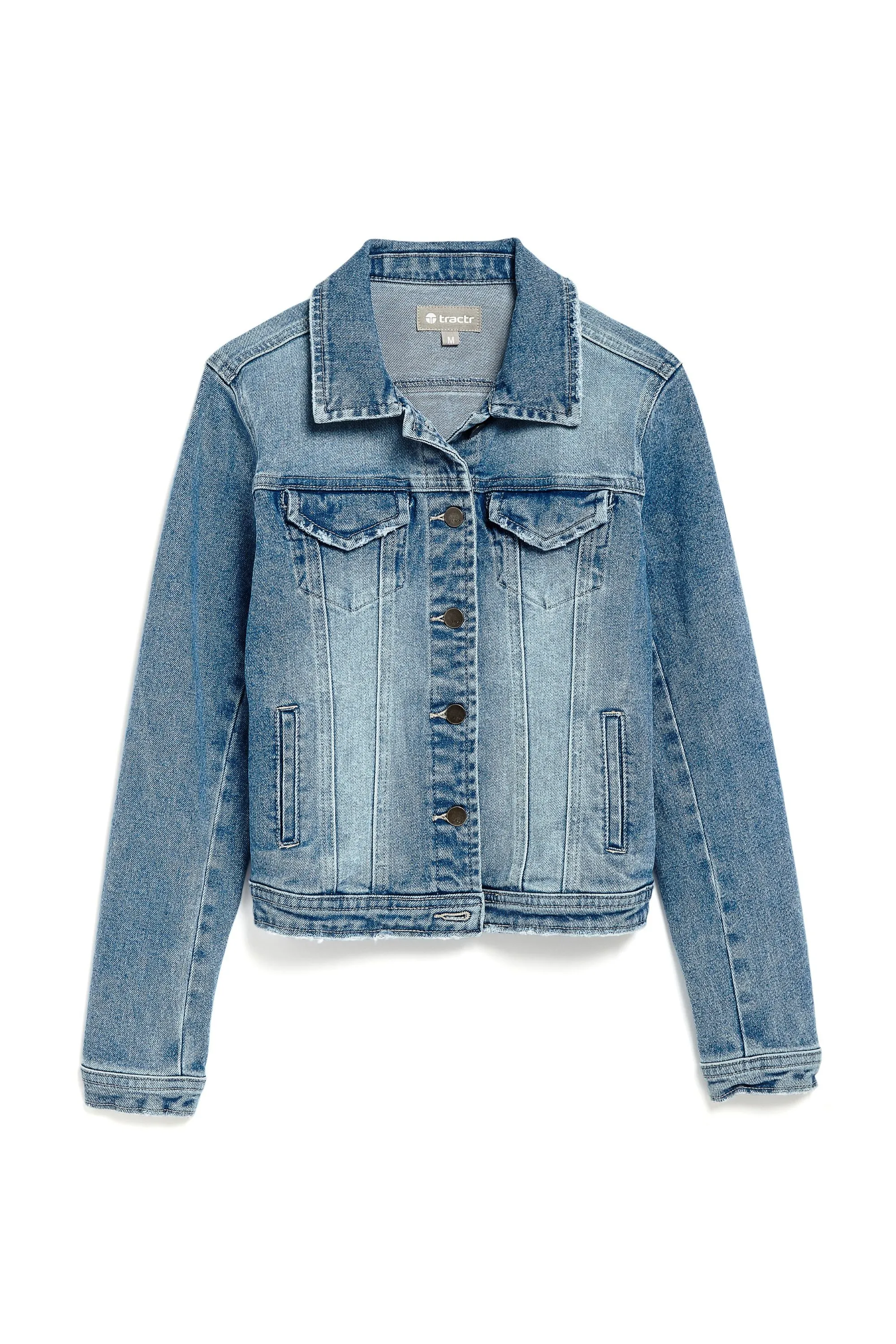 Loretta Basic Denim Jacket In Indigo