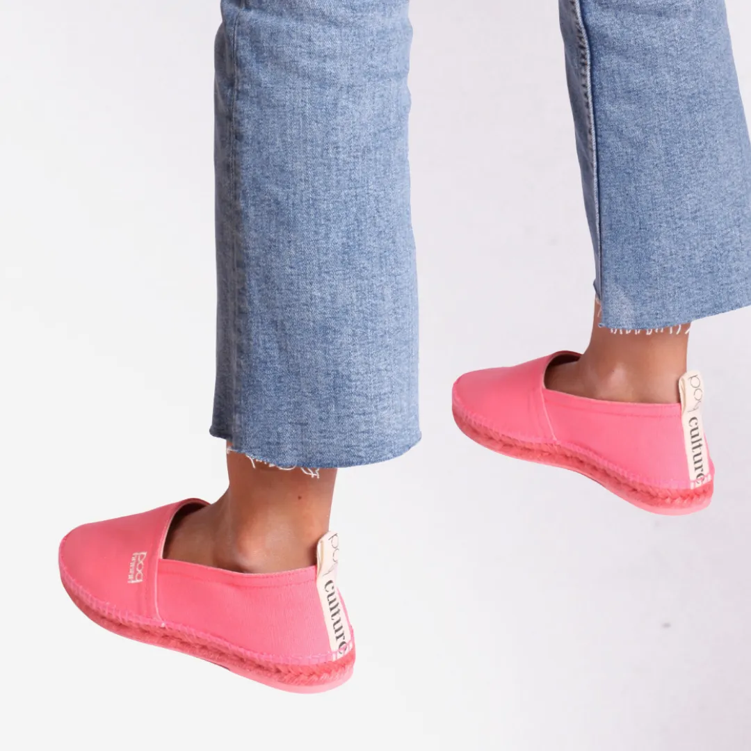 Luxury Espadrilles Women Lemán Canva Gum Pink