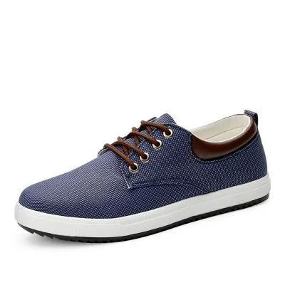 Mens Breathable Casual Lace Up Sneakers