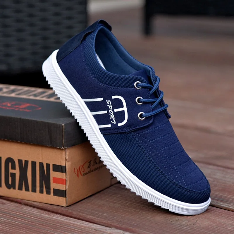 Men's Canvas Shoes Lightweight Sports Shoes Casual Mesh Classic Fashion Lace Up Work Shoes - MCS50324